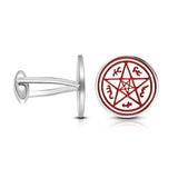 Men's Pentagram Cufflinks Business Wedding Casual Party Sleeve Studs
