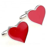 Siver Red Heart I Love You My Wife Wedding Cufflink Cuff Link 1 Pair