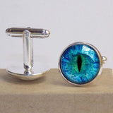 1Pair/lot Cat Eye Animal Dragon Eyeball Cufflinks Wedding Jewelry