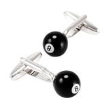 Billiards Cufflinks Ball Shape Custom Name Mens Shirt Cuffs Accessories