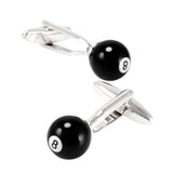 Billiards Cufflinks Ball Shape Custom Name Mens Shirt Cuffs Accessories