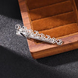 Hollow Heart Skeleton Tie Clip Business Collar Men