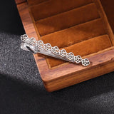 Hollow Heart Skeleton Tie Clip Business Collar Men