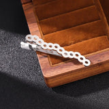 Hollow Heart Skeleton Tie Clip Business Collar Men