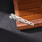 Hollow Heart Skeleton Tie Clip Business Collar Men