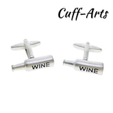 Wine Bottle Cufflinks Gift Men Jewelry Gemelos Gemelli Spinki C10480