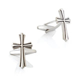 Men's Cross Shape Metal Cufflinks Enamel Cuff Accessories
