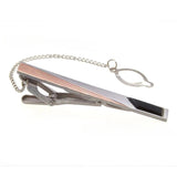 Crystal Set Chain Tie Clip French Dress Shirt Accessories