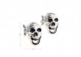 Lepton Skull Cufflinks for Men Shirt Cuffs Custom Pirate Gemelos