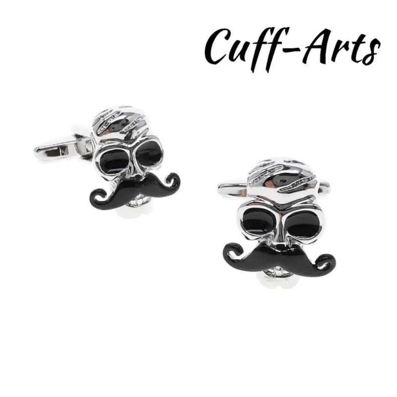 Skull Moustache Cufflinks Men Gemelos Les Boutons De Manchette