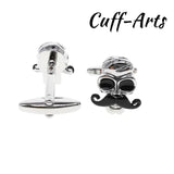 Skull Moustache Cufflinks Men Gemelos Les Boutons De Manchette