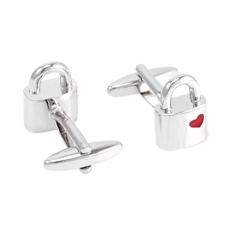 French Shirt Cufflinks Couple Love Lock Business Cuff Lin