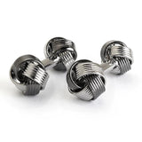 Red/White Hot Brass Cufflinks Custom Knot Shirt Gemelos Mens Jewelry