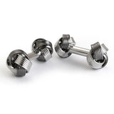 Red/White Hot Brass Cufflinks Custom Knot Shirt Gemelos Mens Jewelry