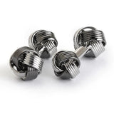 Red/White Hot Brass Cufflinks Custom Knot Shirt Gemelos Mens Jewelry