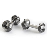 Red/White Hot Brass Cufflinks Custom Knot Shirt Gemelos Mens Jewelry
