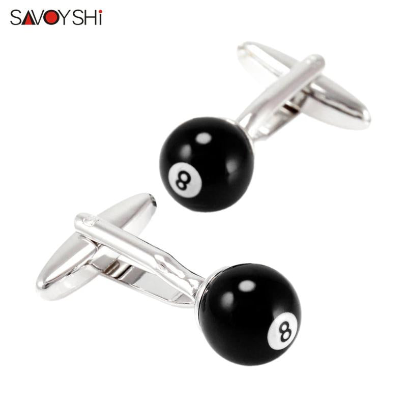 Billiards Cufflinks for Mens Shirt Cuffs Custom Name