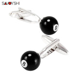 Billiards Cufflinks for Mens Shirt Cuffs Custom Name