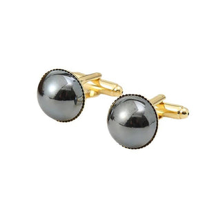 High-End Pearl Cufflinks for Men Wedding Jewelry