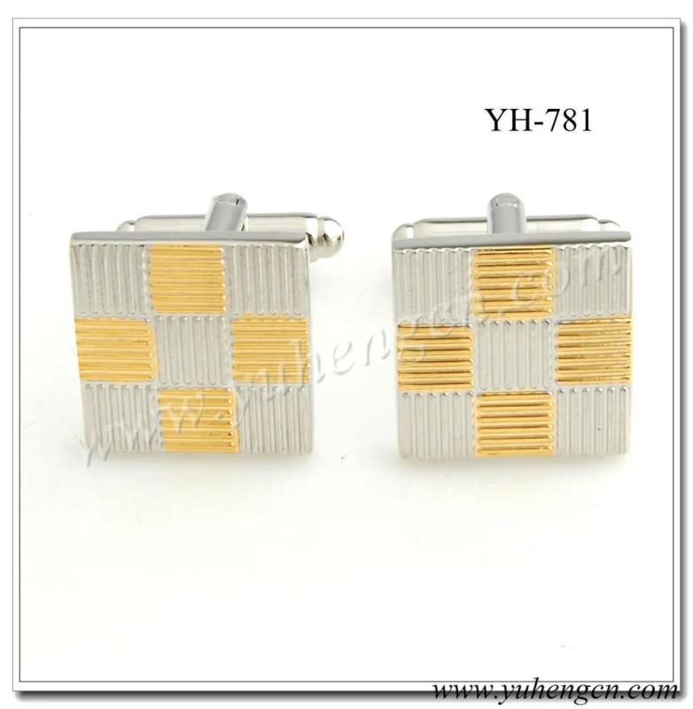 YH-905 Metal Cufflinks for Men, Classic Design