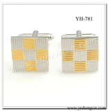 YH-905 Metal Cufflinks for Men, Classic Design