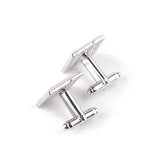 Classic Enamel Metal Cufflinks for Men Business Dinner Jewelry Gift
