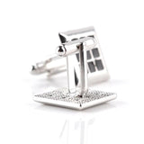 Classic Enamel Metal Cufflinks for Men Business Dinner Jewelry Gift