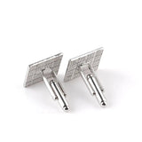 Classic Enamel Metal Cufflinks for Men Business Dinner Jewelry Gift