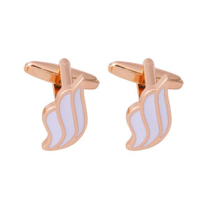 Golden Enamel Angel Wing Cuff Links Business Cufflinks