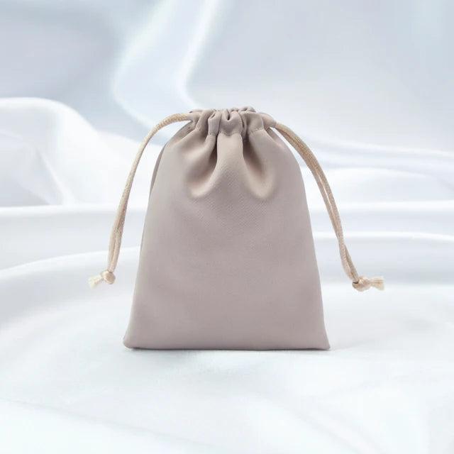 5pcs Silk Satin Jewelry Gift Bags 7x9cm Drawstring Velvet Pouch Wedding Favors