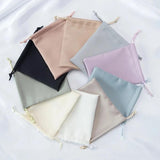 5pcs Silk Satin Jewelry Gift Bags 7x9cm Drawstring Velvet Pouch Wedding Favors
