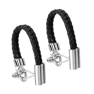 Stainless Steel Rope Men's Cufflinks French Cuff
