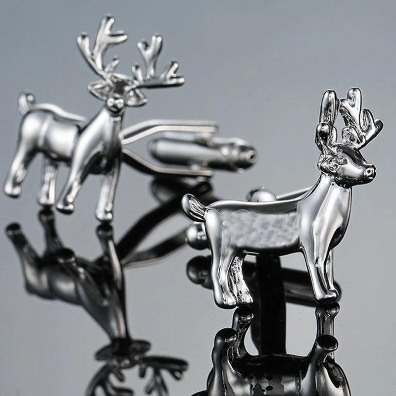 Animal Deer Cufflinks Men's Business Shirt Suit Pin