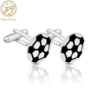 Zhijia Football Lover Cufflinks for Men