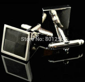 Enamel Square Metal Button Copper Cufflinks