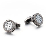 Round Cufflinks Wedding Gift Suit Shirt Buttons Cuff links Top