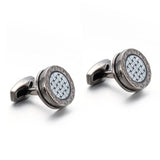 Round Cufflinks Wedding Gift Suit Shirt Buttons Cuff links Top
