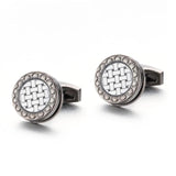 Round Cufflinks Wedding Gift Suit Shirt Buttons Cuff links Top