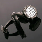 Round Cufflinks Wedding Gift Suit Shirt Buttons Cuff links Top