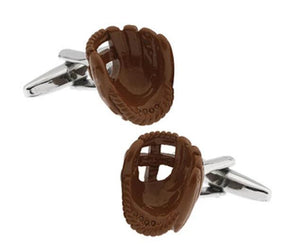 iGame Men's Cufflinks Coffee Baseball Gloves Gift