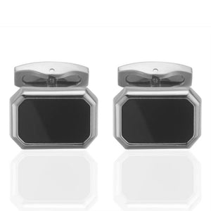 Grey Gem Cufflinks for Men's Shirt