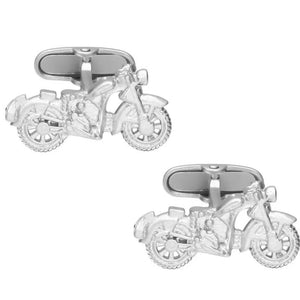 Copper Motorcycle Cufflinks for Wedding Shirt