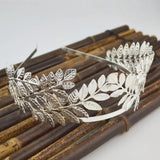 Baroque Golden Metal Leaf Headband Crown Headdress Greek Hair Jewelry