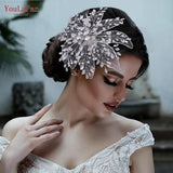 Big Flower Bridal Hair Clip Wedding Hair Accessories Bride Headdress