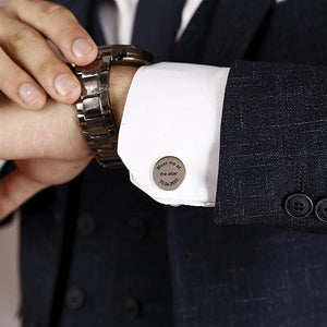 Custom Date Anniversary Cufflinks for Men