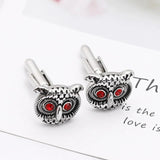 Vintage Copper Owl Cufflinks for Men