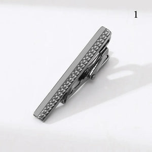Metal Stripe Necktie Clasp Tie Clip Business Wedding Accessories