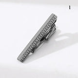 Metal Stripe Necktie Clasp Tie Clip Business Wedding Accessories