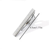 Metal Stripe Necktie Clasp Tie Clip Business Wedding Accessories