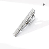 Metal Stripe Necktie Clasp Tie Clip Business Wedding Accessories